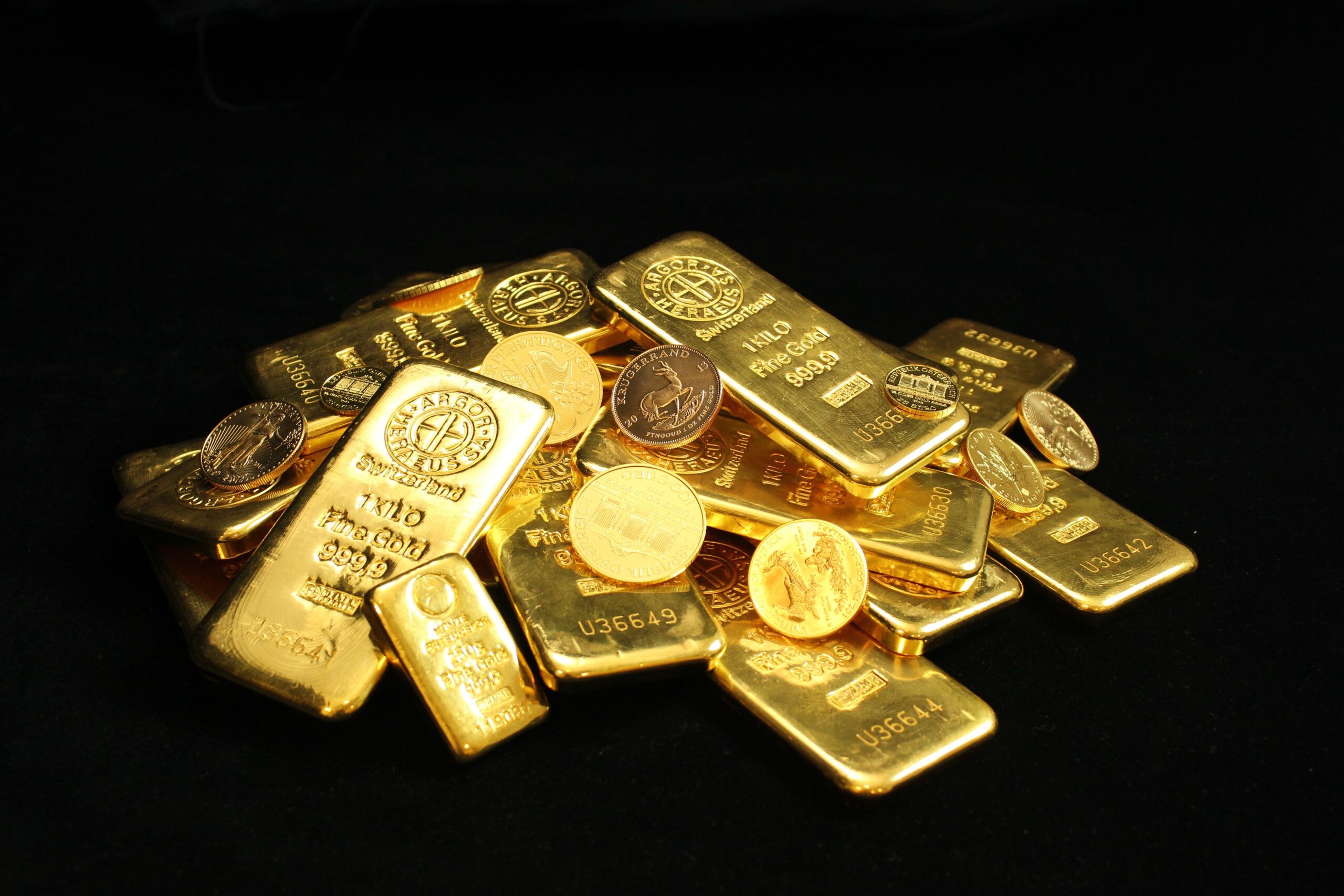 Gold Bars and Coins