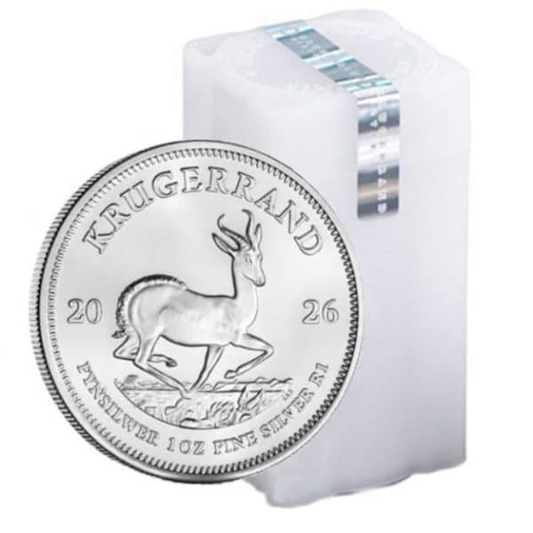 2026 1 oz Silver Krugerrands (Tube 25)