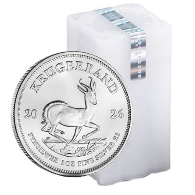 2026 1 oz Silver Krugerrands (Tube 25)