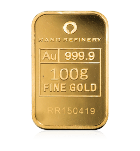100 Gram Minted Gold Bar