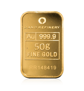 50 Gram Minted Gold Bar