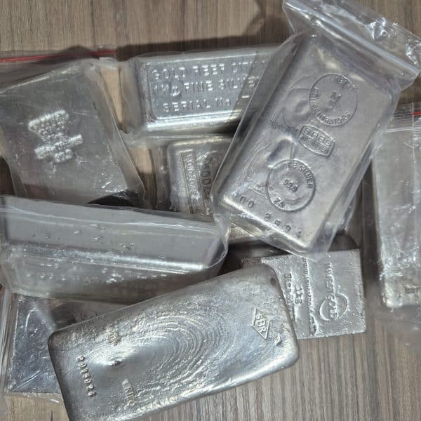 1 Kg Cast Silver Bars .999 - Certified