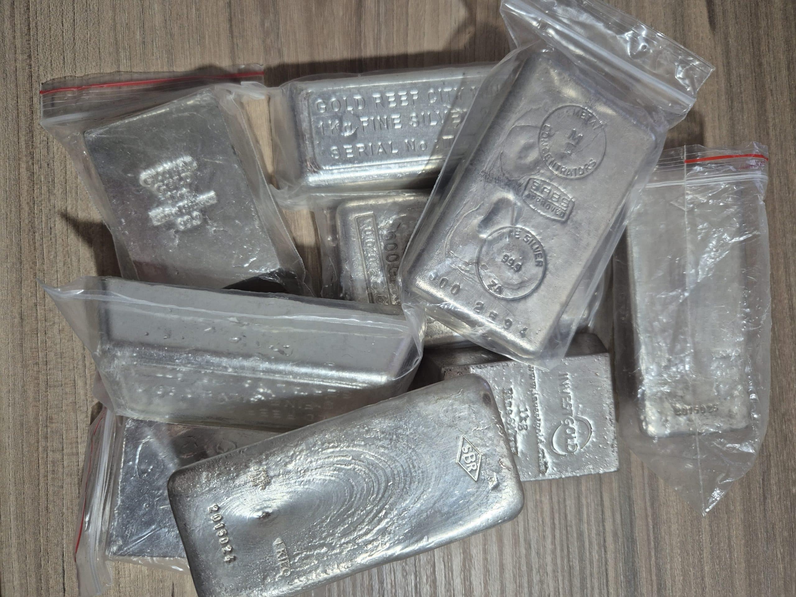 1 Kg Cast Silver Bars .999 - Certified