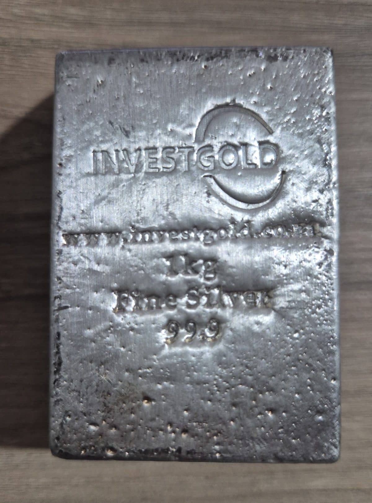 1 Kg Cast Silver Bars .999 - Certified